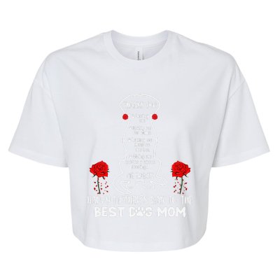 Happy Mother's Day Dog MomGift Bella+Canvas Jersey Crop Tee