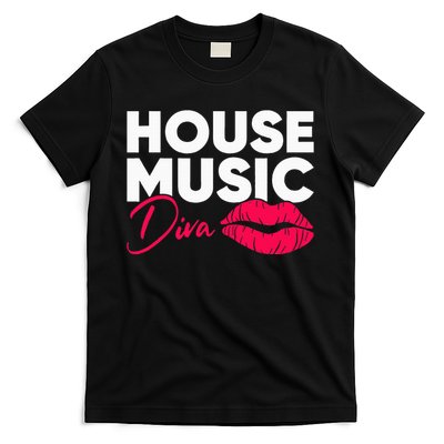 House Music Diva Dj Edm Festival Women T-Shirt