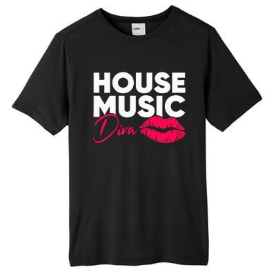 House Music Diva Dj Edm Festival Women Tall Fusion ChromaSoft Performance T-Shirt