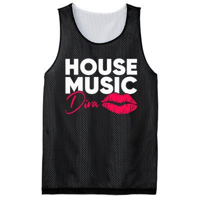 House Music Diva Dj Edm Festival Women Mesh Reversible Basketball Jersey Tank