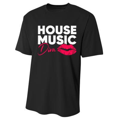 House Music Diva Dj Edm Festival Women Performance Sprint T-Shirt