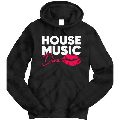 House Music Diva Dj Edm Festival Women Tie Dye Hoodie