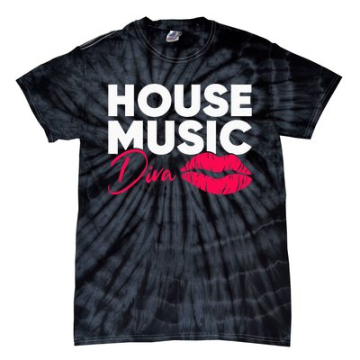 House Music Diva Dj Edm Festival Women Tie-Dye T-Shirt