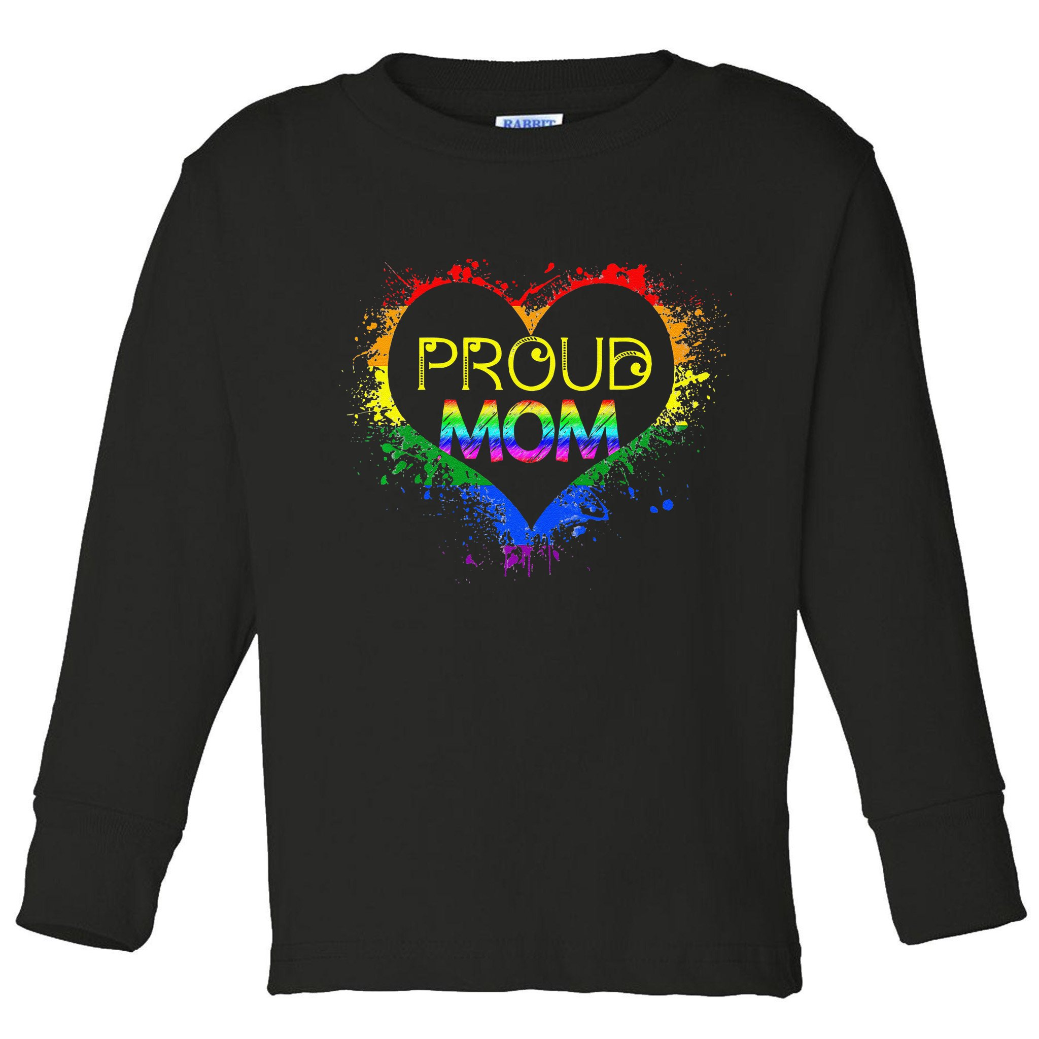 Happy Mothers Day Proud Mom Toddler Long Sleeve Shirt
