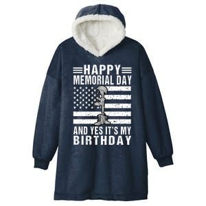 Happy Memorial Day Birthday Funny Gift 31st May Birthday Gift Hooded Wearable Blanket