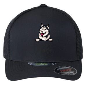 Husky Mama Dog Lover Funny Dog Mom Cute Dog Owner Funny Gift Flexfit Unipanel Trucker Cap