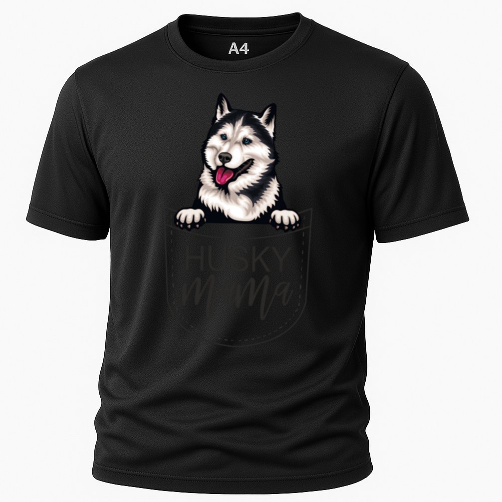 Husky Mama Dog Lover Funny Dog Mom Cute Dog Owner Funny Gift Cooling Performance Crew T-Shirt
