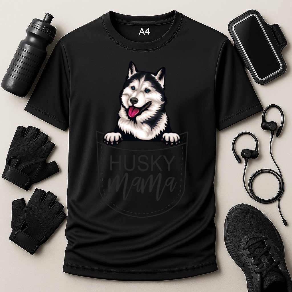 Husky Mama Dog Lover Funny Dog Mom Cute Dog Owner Funny Gift Cooling Performance Crew T-Shirt