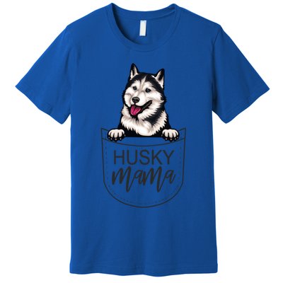 Husky Mama Dog Lover Funny Dog Mom Cute Dog Owner Funny Gift Premium T-Shirt