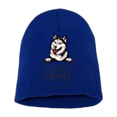 Husky Mama Dog Lover Funny Dog Mom Cute Dog Owner Funny Gift Short Acrylic Beanie