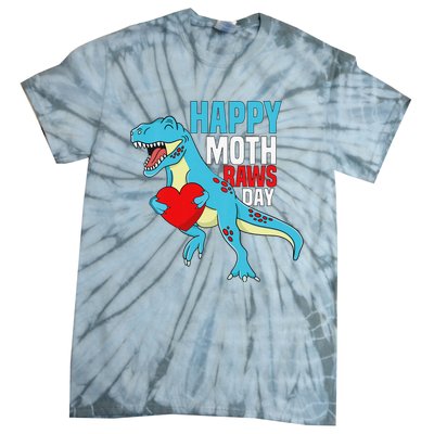 Happy Mother's Day Son For Mommy Rawr Trex Dino Tie-Dye T-Shirt