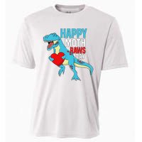 Happy Mother's Day Son For Mommy Rawr Trex Dino Cooling Performance Crew T-Shirt