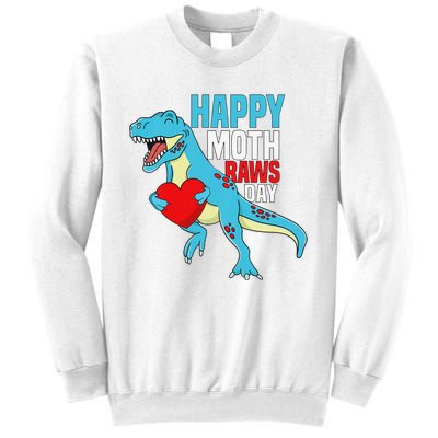 Happy Mother's Day Son For Mommy Rawr Trex Dino Sweatshirt