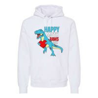 Happy Mother's Day Son For Mommy Rawr Trex Dino Premium Hoodie