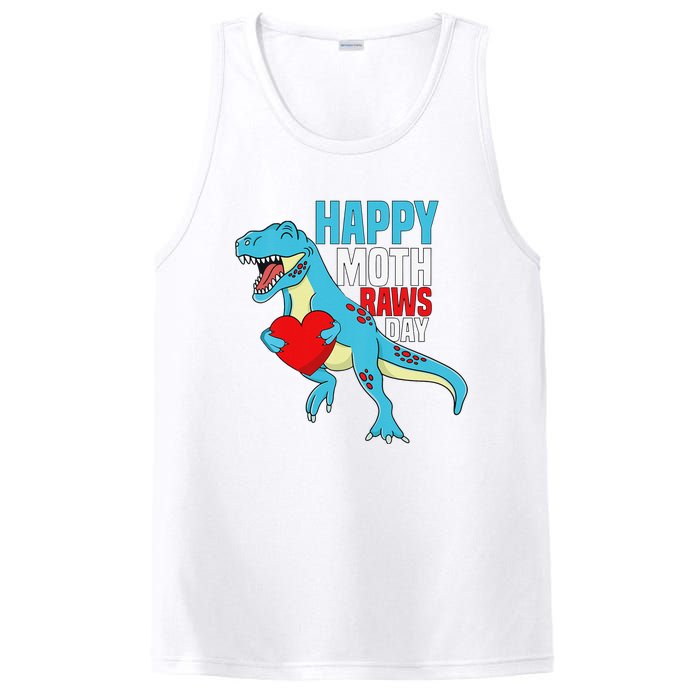 Happy Mother's Day Son For Mommy Rawr Trex Dino PosiCharge Competitor Tank