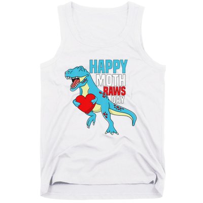 Happy Mother's Day Son For Mommy Rawr Trex Dino Tank Top