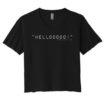 Hellooooo Mrs. Doubtfire Women's Crop Top Tee