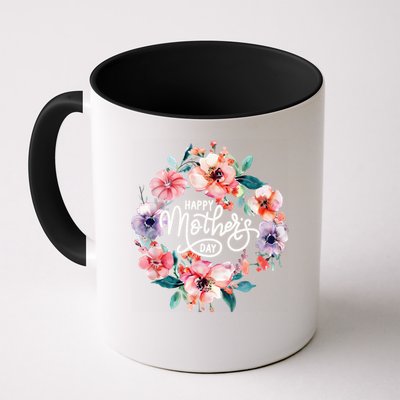 Happy Mothers Day Cute Floral Mom Grandma Mug