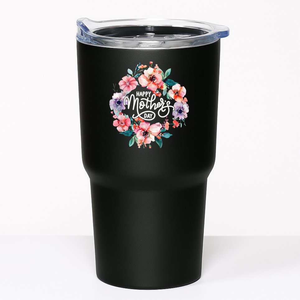 Happy Mothers Day Cute Floral Mom Grandma Tumbler