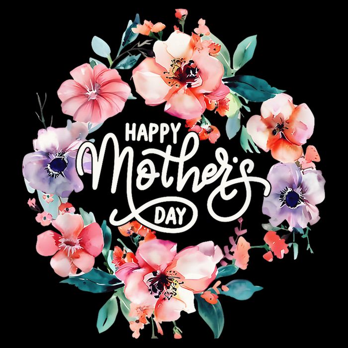 Happy Mothers Day Cute Floral Mom Grandma Wool Snapback Cap