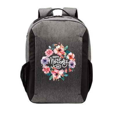 Happy Mothers Day Cute Floral Mom Grandma Vector Backpack