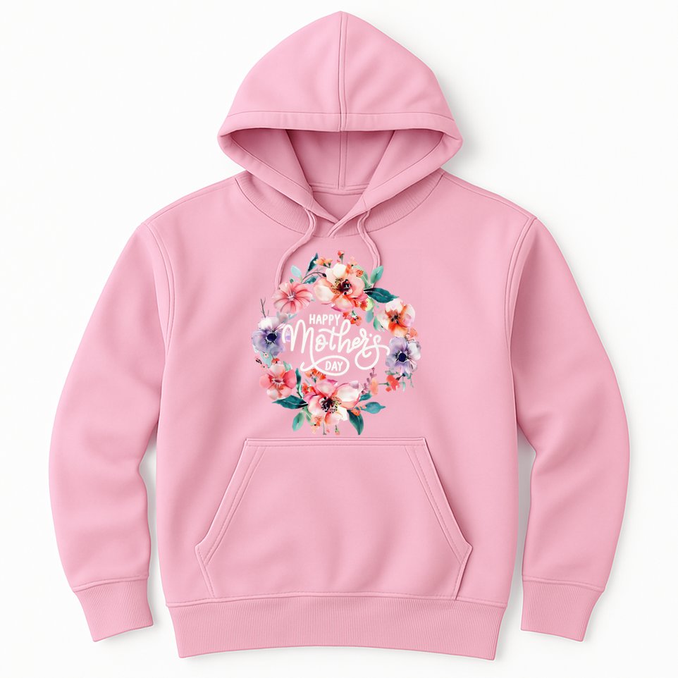 Happy Mothers Day Cute Floral Mom Grandma Hoodie
