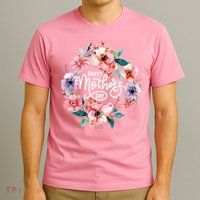 Happy Mothers Day Cute Floral Mom Grandma T-Shirt