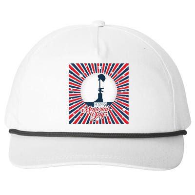 Happy Memorial Day Usa Patriotic Flag Gift Snapback Five-Panel Rope Hat