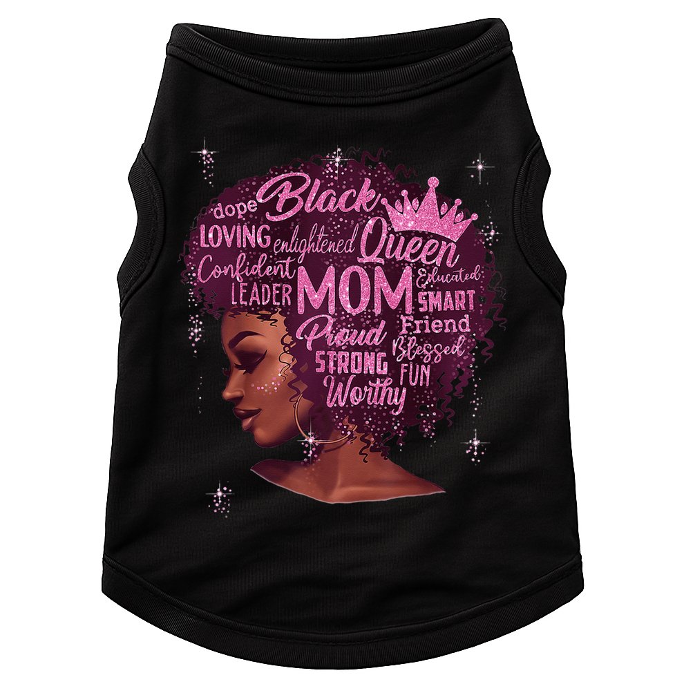 Happy MotherS Day Mom African American Doggie Tank
