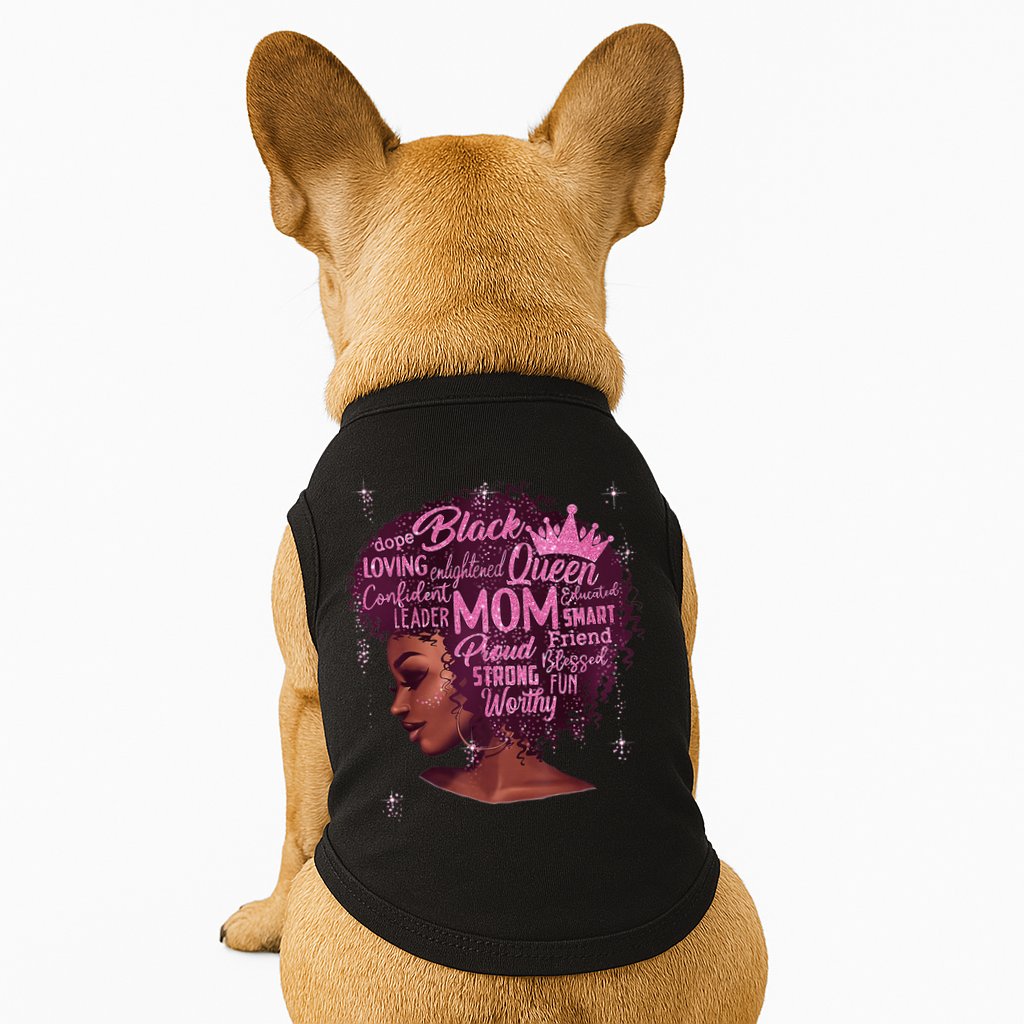 Happy MotherS Day Mom African American Doggie Tank