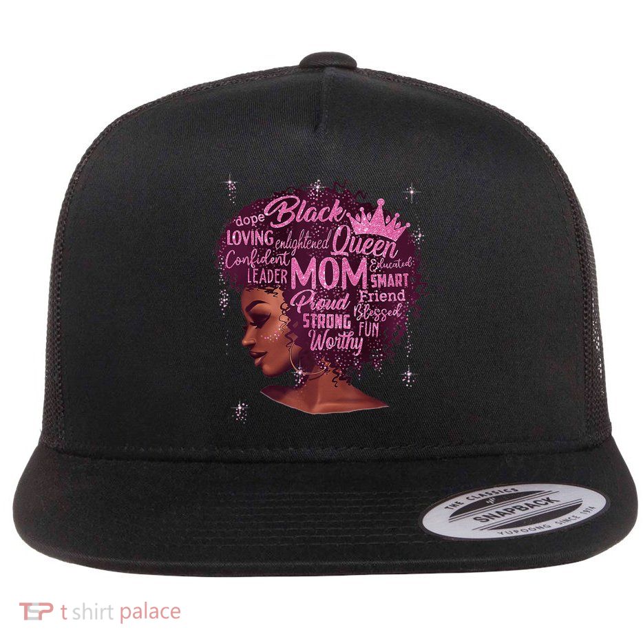 Happy MotherS Day Mom African American Flatbill Hat