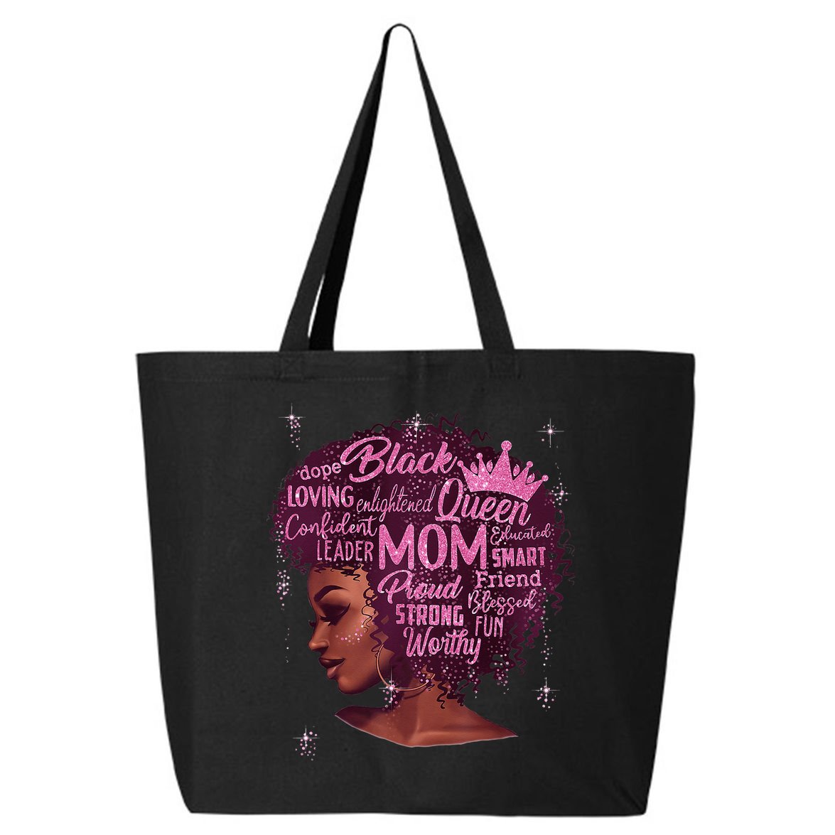 Happy MotherS Day Mom African American 25L Jumbo Tote