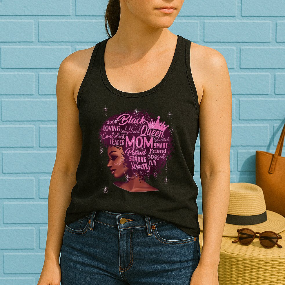 Happy MotherS Day Mom African American Womens Tank Top