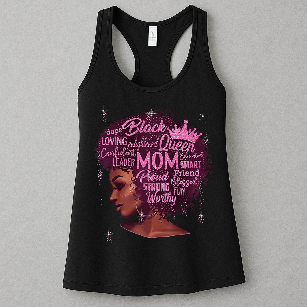 Happy MotherS Day Mom African American Womens Tank Top