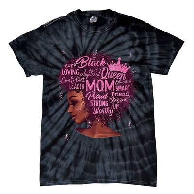 Happy MotherS Day Mom African American Tie-Dye T-Shirt
