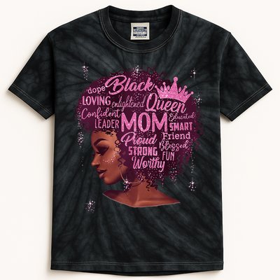 Happy MotherS Day Mom African American Kids Tie-Dye T-Shirt