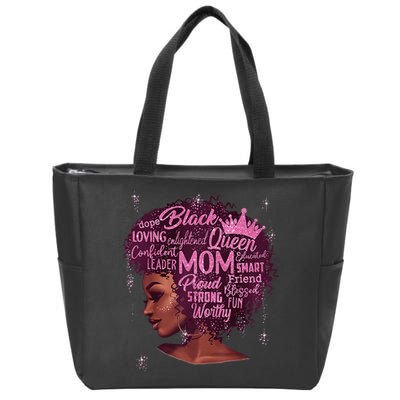 Happy MotherS Day Mom African American Zip Tote Bag