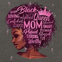 Happy MotherS Day Mom African American Cotton Canvas Backpack