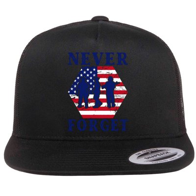 Happy Memorial Day T Flat Bill Trucker Hat