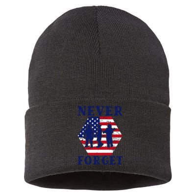 Happy Memorial Day T Sustainable Knit Beanie