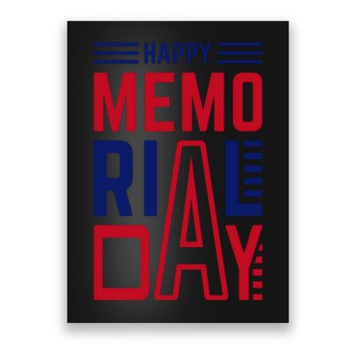 Happy Memorial Day T Poster