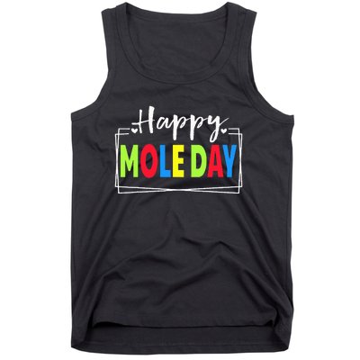 Happy Mole Day October 23rd National Mole Day Avogadro's Tank Top