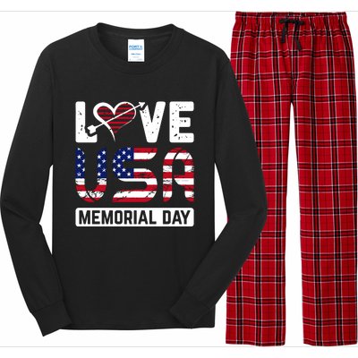 Happy Memorial Day T Long Sleeve Pajama Set