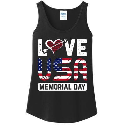 Happy Memorial Day T Ladies Essential Tank