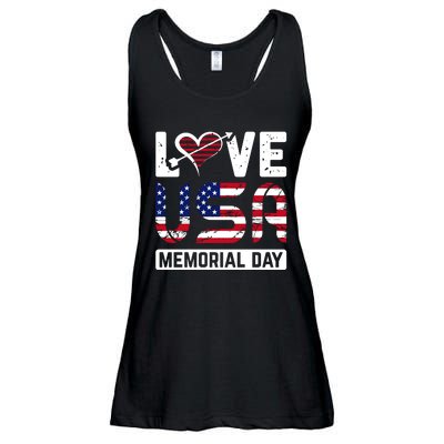 Happy Memorial Day T Ladies Essential Flowy Tank