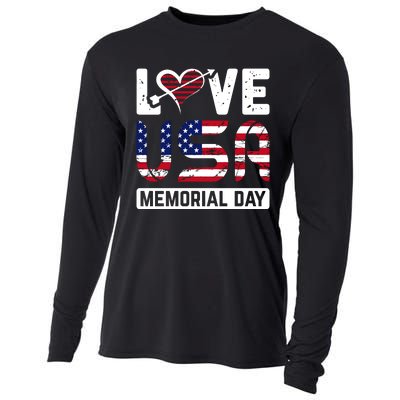 Happy Memorial Day T Cooling Performance Long Sleeve Crew