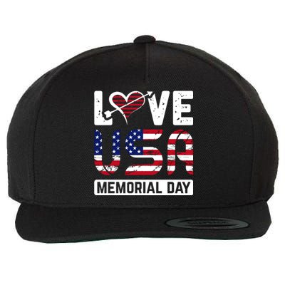 Happy Memorial Day T Wool Snapback Cap