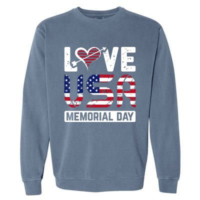 Happy Memorial Day T Garment-Dyed Sweatshirt