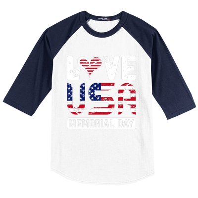 Happy Memorial Day T Baseball Sleeve Shirt