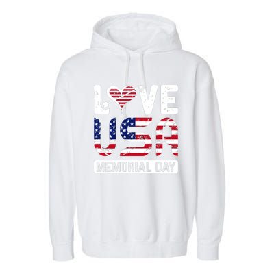 Happy Memorial Day T Garment-Dyed Fleece Hoodie